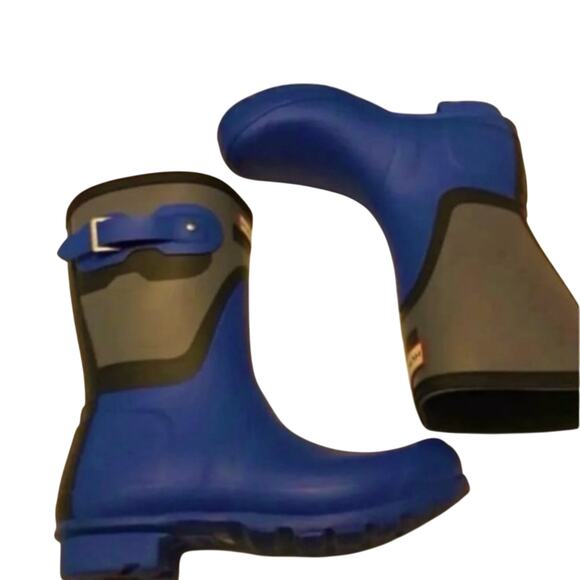 Hunter womens short original boots  shadow  blue - Picture 1 of 3